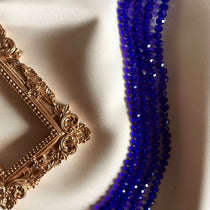 blue african crystal waistbeads